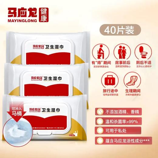 【马应龙-健康】马应龙护理卫生湿巾 商品图0