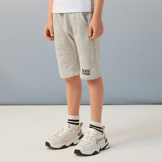 【纯棉针织短裤】夏季新品男童运动短裤时尚运动五分针织裤子 商品图1