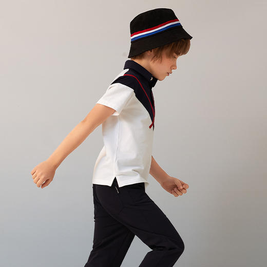 【纯棉撞色POLO衫】夏季新品男童薄款POLO衫短袖纯棉T恤上衣 商品图3