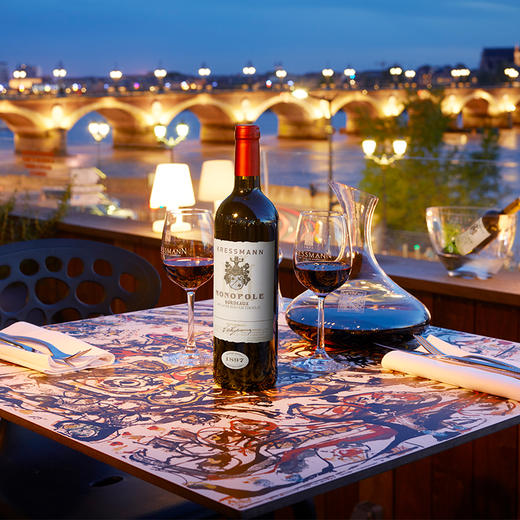 进口法国科瑞丝曼黄牌红葡萄酒750ml 商品图1