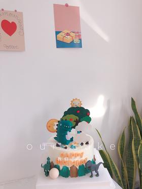 恐龙生日蛋糕-低糖处理无添加