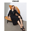 VIMAGE纬漫纪春夏季女装V领纯色长袖衬衣VA2109119 商品缩略图0