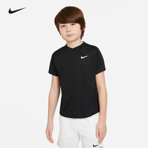 nike耐克网球服小孩子儿童青少年运动短袖上衣T恤轻薄快干CV7565 商品图0