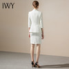 IWY/白色高级感七分袖正装套装V领西装套裙职业装工作服女气质CS1246-W 商品缩略图3