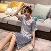 新款女神睡裙女夏季冰丝薄款可爱卡通短袖睡衣真丝绸性感学生大码家居服 商品缩略图2