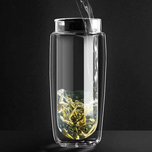 恒福 玻璃茶具 办公泡绿茶专用过滤杯 茶水分离鲜茶杯 商品图1