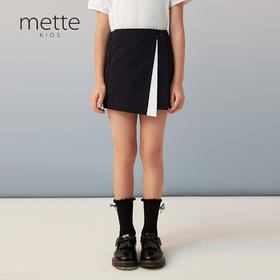 【撞色不规则裙裤】童装夏季新品女宝不规则撞色裙裤薄款短裤