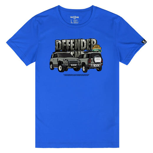 DEFENDER路虎新款卫士原创手绘图案定制休闲短袖T恤夏季青春流行 NMT-1313 商品图4