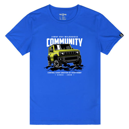 越野小钢炮吉姆尼图案印花夏季新款流行短袖t恤户外圆领经典半袖 NMT-1318 商品图3