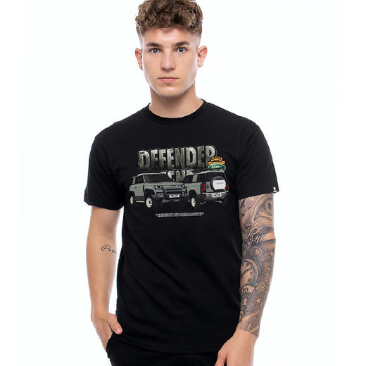 DEFENDER路虎新款卫士原创手绘图案定制休闲短袖T恤夏季青春流行 NMT-1313 商品图0