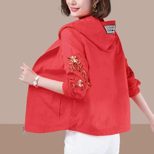 JXG-春季薄款短外套2021年新款透气防晒衣女宽松中年妈妈装夏季防晒衫 商品图4