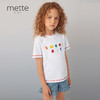 【纯棉字母绣花T恤】夏季新品女童薄款圆领T恤宽松百搭短袖上衣 商品缩略图0