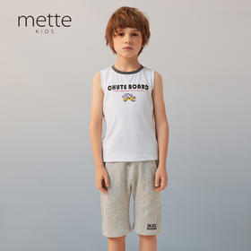 【纯棉薄款男童背心】夏季新品男童圆领无袖背心薄款棉质运动上衣