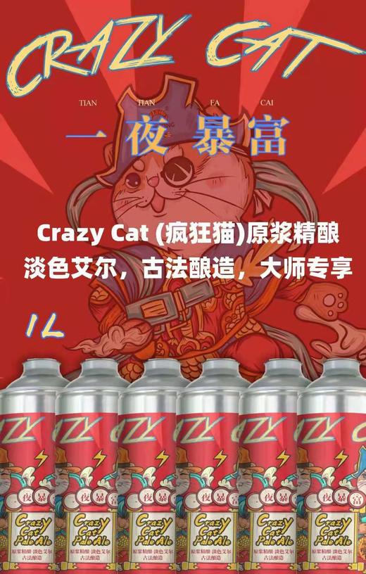 网红【疯狂猫】原浆精酿啤酒 商品图2