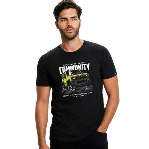 越野小钢炮吉姆尼图案印花夏季新款流行短袖t恤户外圆领经典半袖 NMT-1318 商品图0