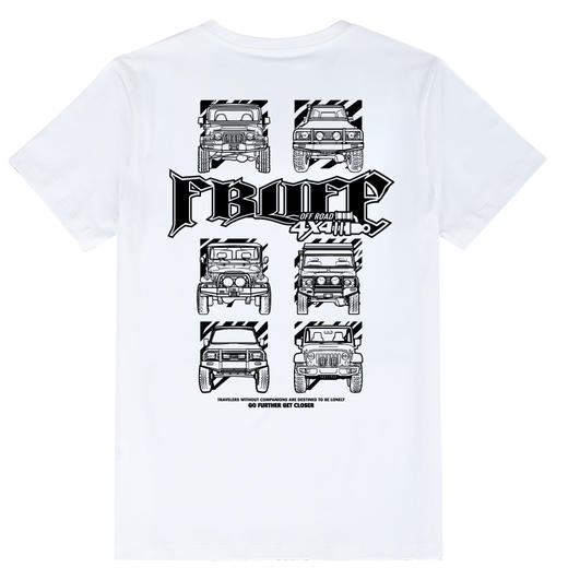 FBLIFE夏季流行新品越野e族新疆棉青年潮牌越野车型阵列印花T恤衫 NMT-1316 商品图6