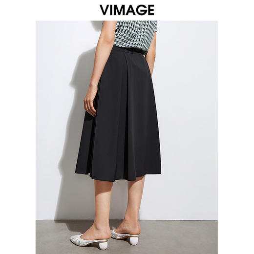 VIMAGE纬漫纪夏季新款女装百搭包臀半身裙VB2106102 商品图3