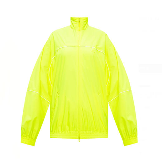 BALENCIAGA 巴黎世家 女士徽标刺绣高领外套防风服 黄绿色 643053 TJOC1 7204 商品图0