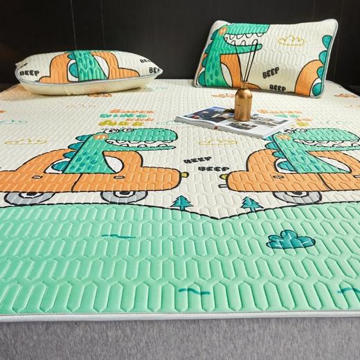 浪莎泰国乳胶凉席三件套空调软席子床可水洗可折叠夏季冰丝席家用 商品图3