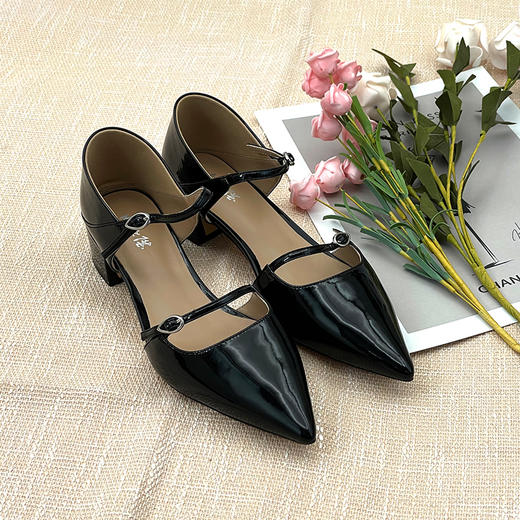 内联升女鞋女式尖头矮跟时尚鞋4835C 商品图2