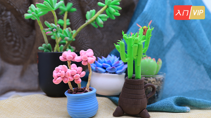 多肉系列粘土教程丨作者：唐仁·志