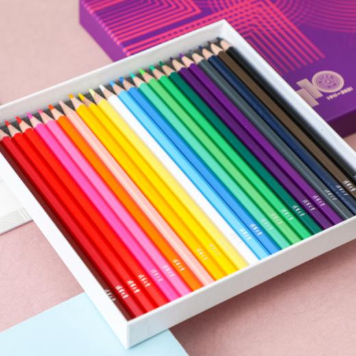 清华110周年校庆24色水溶性彩铅涂色卡套装 商品图2