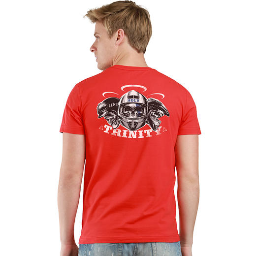 复古机车短袖T恤摇滚骑士摩托车纯棉阿美咔夏季半袖体恤硬汉打底 NMT-1608 商品图1