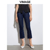 VIMAGE纬漫纪品牌女装百搭显瘦修身弹力九分牛仔裤VA2105119 商品缩略图5