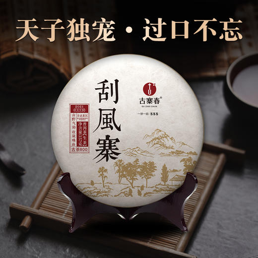 【积分抵现】【2021春茶刮风寨】云南普洱生茶茶叶易武800古茶茶饼 商品图0