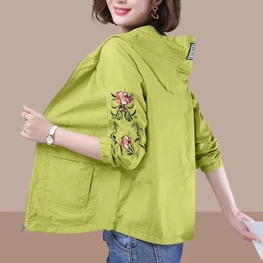 JXG-春季薄款短外套2021年新款透气防晒衣女宽松中年妈妈装夏季防晒衫 商品图2