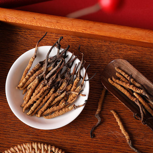 胡庆余堂 冬虫夏草 西藏那曲1.1g 喜庆单盒装 商品图2