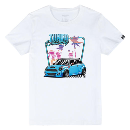 改装MINI低趴跑车夏季潮流印花短袖T恤衫个性定制款户外休闲青春 NMT-1610 商品图2