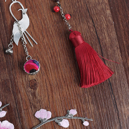 东鹤西鱼老绣耳环 / 有流苏或无流苏款 / 少量现货 商品图2