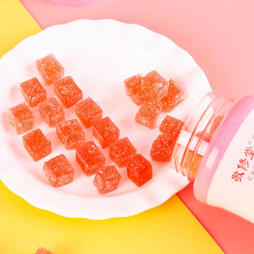 【每天2粒夺回水光肌】广药白云山胶原蛋白燕窝软糖小分子肽自由基水果糖草莓味美味又解馋 商品图6