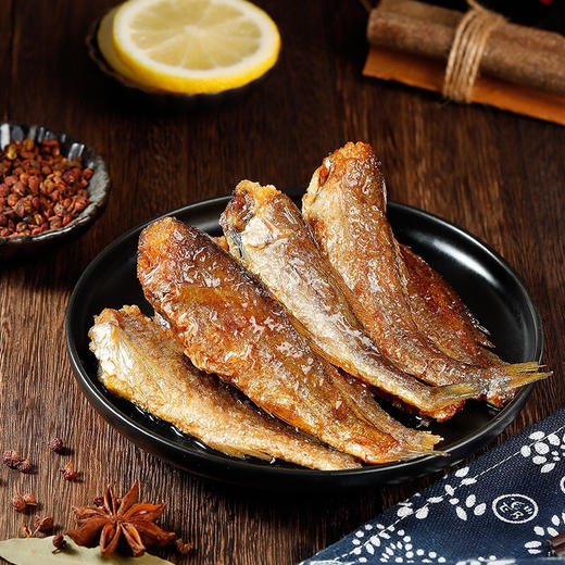 【暮光之鳞·深渊胸针】即食小黄鱼 海味肉食 鱼干 零食特产干货 黄花鱼 烤鱼片 约100g 商品图1