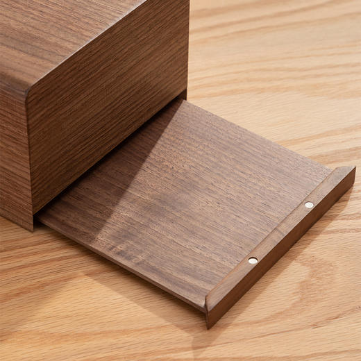 初心| 胡桃木纸巾盒实木加大版 商品图4