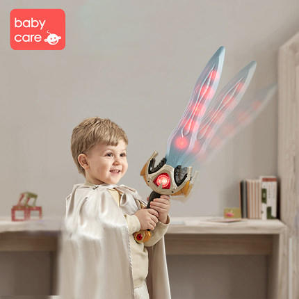 【babycare好物集】babycare儿童发光玩具荣耀王者剑电动夜光忍者剑男孩激光刀剑武器 商品图0