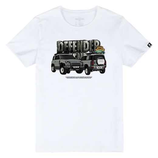 DEFENDER路虎新款卫士原创手绘图案定制休闲短袖T恤夏季青春流行 NMT-1313 商品图2