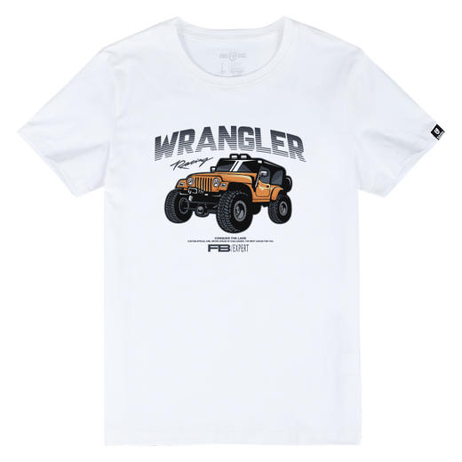 简约牧马人越野车半袖T恤青春流行水洗圆领经典打底衫纯棉古着款 NMT-1606 商品图3