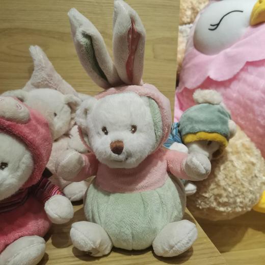 伽百利毛绒/凯蒂兔帽兔帽熊/20CM 商品图0