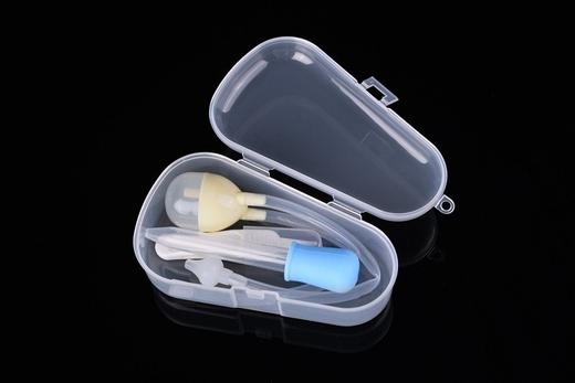 婴儿口吸式吸鼻器鼻涕屎清洁器导管式防逆流硅胶吸鼻器喂药器套装 商品图3