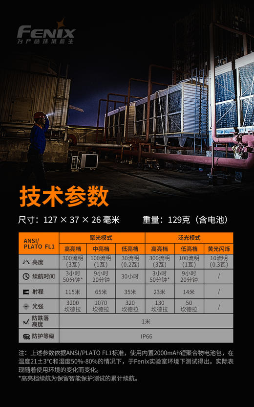 Fenix菲尼克斯WT16R多功能工作灯手电筒磁吸聚泛光检修作业警示灯 商品图3