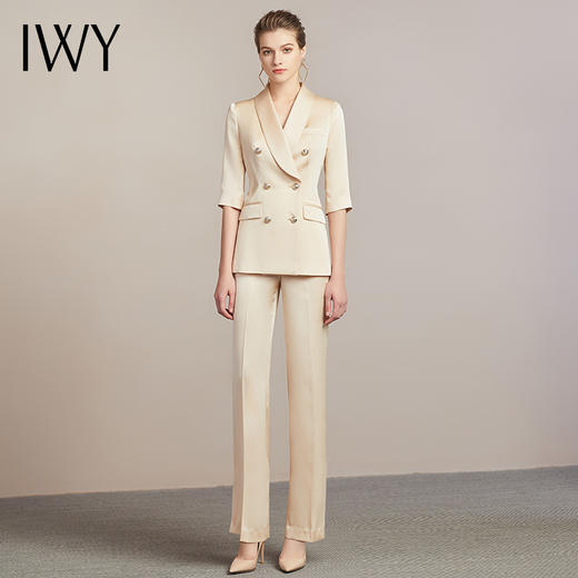 IWY/高端休闲西装套装女主持人正装美容院工作服薄款职业时尚气质212027C1+P2 商品图0