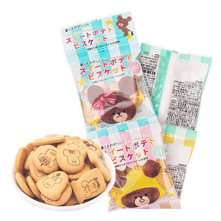 北陆制果小熊学校甘薯味饼干（4连包）(004097) 商品图0