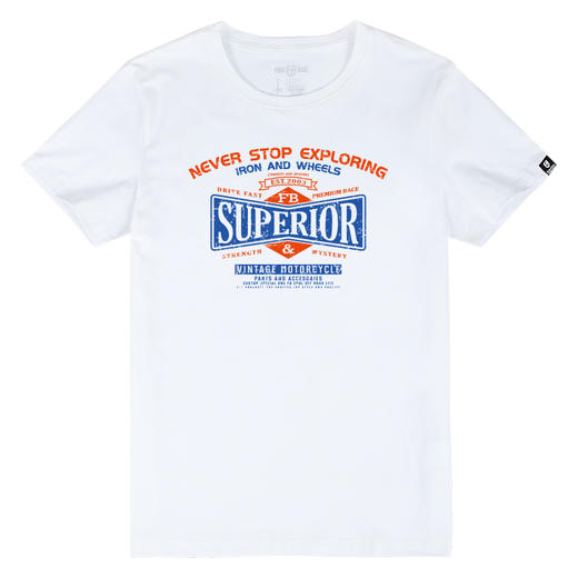 夏季流行高街机车复古字母学院风纯棉休闲百搭男女合体短袖T恤衫 NMT-1322 商品图3