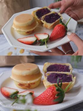 空气炸锅 | 紫薯车轮饼