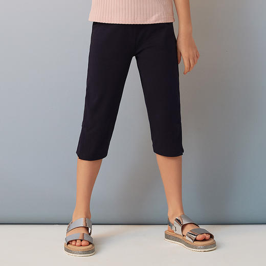 【纯棉七分铅笔裤】夏季新品女童七分休闲裤修身舒适打底裤 商品图1