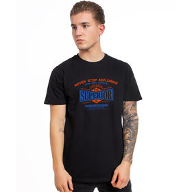 夏季流行高街机车复古字母学院风纯棉休闲百搭男女合体短袖T恤衫 NMT-1322