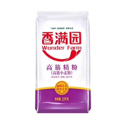 香满园高筋精粉纯正小麦粉25kg 商品图0