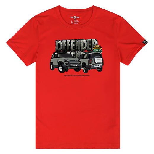 DEFENDER路虎新款卫士原创手绘图案定制休闲短袖T恤夏季青春流行 NMT-1313 商品图3